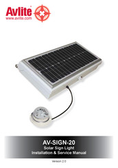 Avlite AV-SIGN-20 Installation & Service Manual