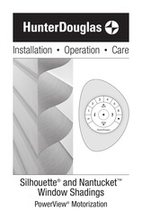 Hunter Douglas Silhouette PowerView Installation Operation Care