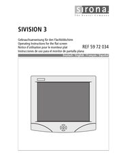 Sirona SIVISION 3 Operating Instructions Manual