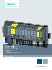 Siemens SIMATIC ET 200SP System Manual