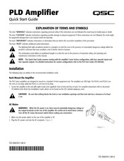 QSC PLD Series Quick Start Manual
