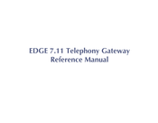 Pitney Bowes EDGE 7.11 Reference Manual