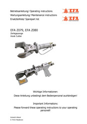 EFA Z080 Operating And Maintenance Instructions, Sparepart List