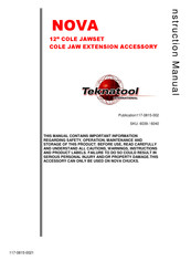 Teknatool NOVA JSCOLE Instruction Manual