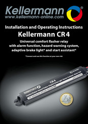 kellermann CR 4 Installation And Operating Instructions Manual