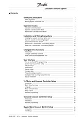 Danfoss Cascade Operating Instructions Manual