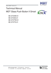 MDT Glass Push Button II Smart Series Technical Manual