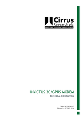 Cirrus INVICTUS Technical Information