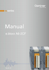 Gantner e.bloxx A6-2CF Manual