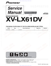 Pioneer XV-LX61DV Service Manual