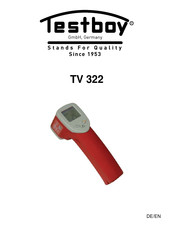 Testboy TV 322 Operating Instructions Manual