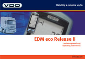 Siemens VDO EDM eco Release II Operating Instructions Manual