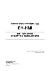 Hitachi EH-TP513 Operating Instructions Manual
