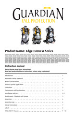 Guardian Fall Protection Edge Harness Series Instruction Manual