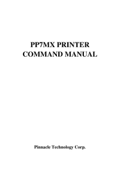 Pinnacle Technology PP7MX Command Manual