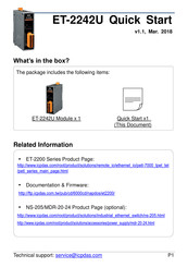 ICPDAS ET-2242U Quick Start Manual