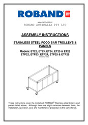 ROBAND ETP23 Assembly Instructions Manual