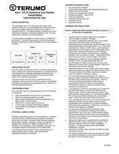 Terumo Azur CX 35 Instructions For Use Manual