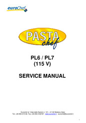 EUROCHEF Pasta Chef PL7 Service Manual