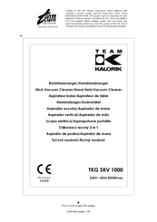 Team kalorik TKG SKV 1000 Manual