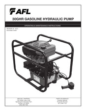 AFL 30GHR Operating & Maintenance Instructions