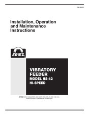 ERIEZ HS-42 Installation, Operation And Maintenance Instructions