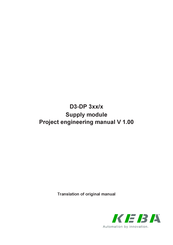 Keba D3DP 3 Series Project Engineering Manual