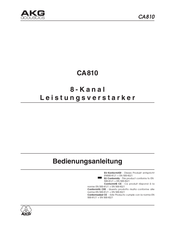 AKG CA810 Manual