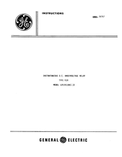 GE 12PJV11BK E Series Instructions Manual