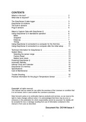 Data Harvest EasySense Q 3 Manual