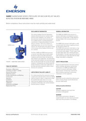 Emerson VAREC 3600B Series Instruction, Operation And Maintenance Manual