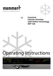 Memmert HPP 108 Operating Instructions Manual
