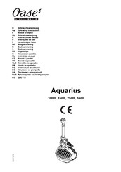 Oase Aquarius Series Operating Instructions Manual
