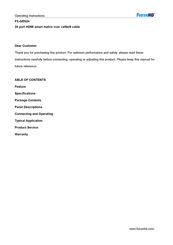 foxunhd FX-GES24 Operating Instructions Manual