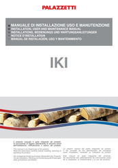 Palazzetti IKI Installation, User And Maintenance Manual