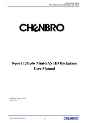Chenbro 80H10323606A0 User Manual