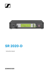 Sennheiser SR 2020-D - Instruction Manual