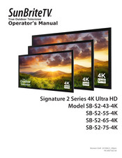 SunBriteTV SB-S2-55-4K Operator's Manual