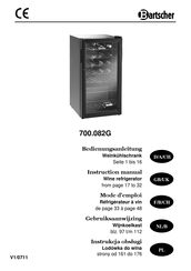 Bartscher 700.082G Instruction Manual