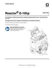 Graco Reactor E-10hp Instructions Manual