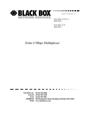 Black Box Echo MXU9076 User Manual