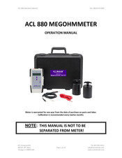 ACL 880 Operation Manual