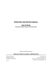 The Electron Machine Corporation DSA E-Scan Operating And Service Manual