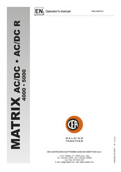 CEA MATRIX 5000 AC/DC R Operator's Manual