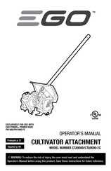 EGO CTA9500-FC Operator's Manual