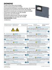 Siemens 3KC ATC6500 Operating Instructions Manual