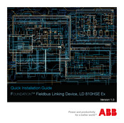 ABB Foundation LD 810HSE Ex Quick Installation Manual