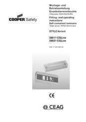 COOPER Safety STYLE Variant 58021 CGLine Fitting And Operating Instructions