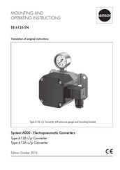 Samson 6126 u/p Mounting And Operating Instructions