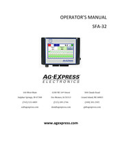 AG-EXPRESS ELECTRONICS SFA-32 Operator's Manual